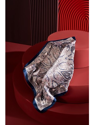 Jawel Kadın Etnik Desenli 55*55 cm Bandana & Fular