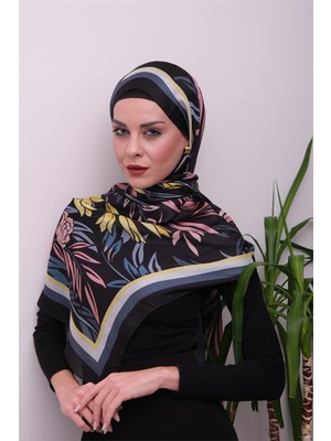 Eyşan İpek Vibrant Floral Desenli Dijital Soft Şal