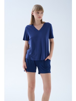 Hays Kadın Modal Kısa Kollu V Yaka T-Shirt
