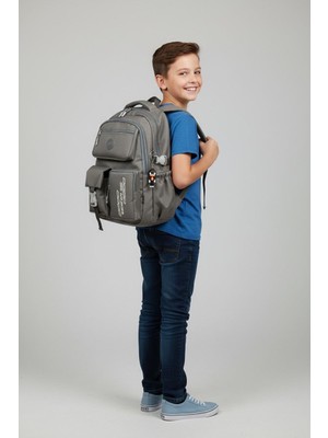 zuzumax Kore Model Çok Bölmeli Suya Dayanıklı Okul Çantası Yerli Üretim