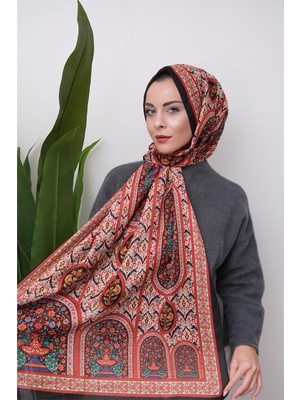 Eyşan İpek Karma Etnik Desenli Dijital Soft Şal