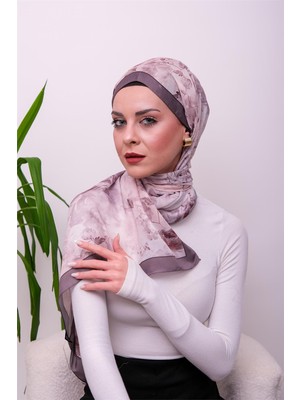Eyşan İpek Sofistike Desenli Dijital Soft Şal
