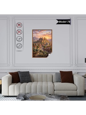 Akıllı Kağıt Türkiye Iller Tablo - Poster Kilis (Model-78)