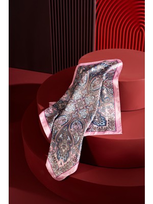 Jawel Kadın Etnik Desenli 55*55 cm Bandana & Fular