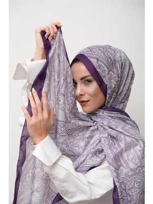 Eyşan İpek Etnik Desenli Dijital Soft Şal