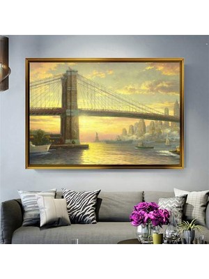 Giyense Altın Çerçeveli Dekoratif Tablo C1916