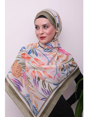 Eyşan İpek Vibrant Floral Desenli Dijital Soft Şal