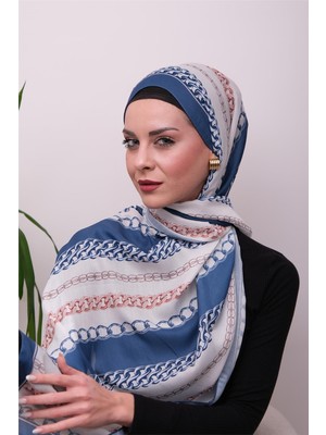 Eyşan İpek Chain Luxe Desenli Dijital Soft Şal