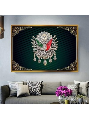 Giyense Altın Çerçeveli Dekoratif Tablo C375