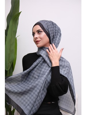 Eyşan İpek Kazayağı Degrade Desenli Dijital Soft Şal