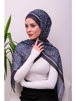 Eyşan İpek Leopar Desenli Dijital Soft Şal