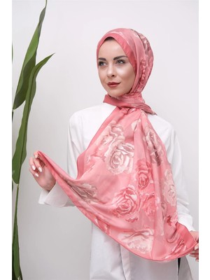 Eyşan İpek Çiçeksi Dokunuş Desenli Dijital Soft Şal