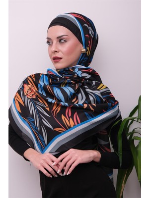 Eyşan İpek Vibrant Floral Desenli Dijital Soft Şal