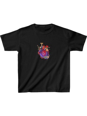 Freedom Baskılı T-Shirt - Siyah -