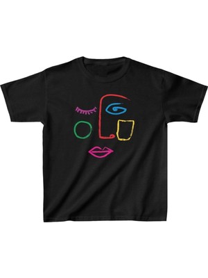 Freedom Baskılı T-Shirt - Siyah -