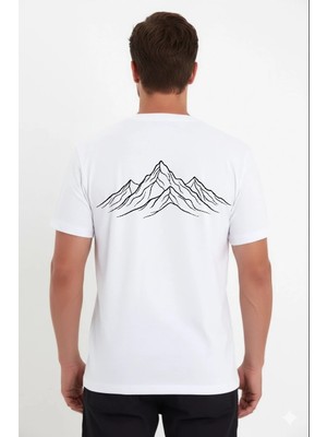 Freedom Erkek T-Shirt Nihilist Penguen Baskılı Bisiklet Yaka Kısa Kol Yazlık Tişört - Beyaz