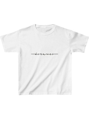 Freedom Çocuk   Baskılı T-Shirt - Beyaz
