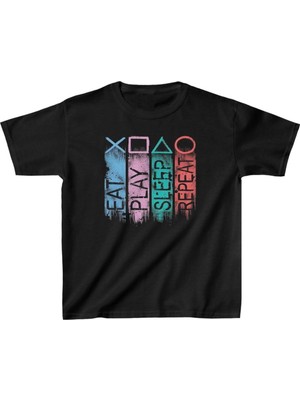 Freedom Baskılı T-Shirt - Siyah -