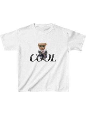 Freedom Çocuk Baskılı T-Shirt - Beyaz