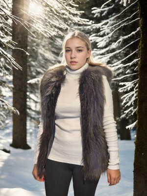 Freedom Kolsuz Fermuarlı Yelek - Siyah -