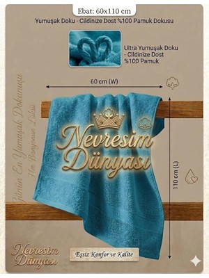 SHC4200 Nevresim Dünyası Prime Havlu 60X110 Yeşil