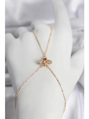 Flamex Pirinç Gold Renk Sinek Model Kadın Şahmeran