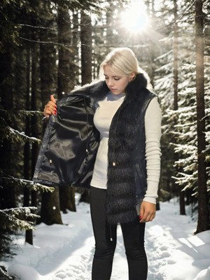 Freedom Kolsuz Fermuarlı Yelek - Lacivert -