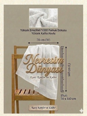 SHC4200 Nevresim Dünyası Prime Havlu 70X140 Beyaz