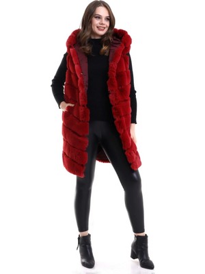 Freedom Reks Kapüşonlu Yelek - Kırmızı -