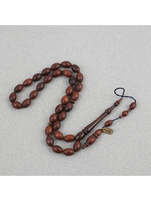 Lapisdo Yılan Ağacı Usta Işi Imzalı Sülün Imame Beyzi Kesim 7X11.5MM Tesbih