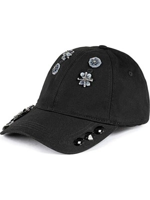 Twist Çiçek Aplikeli Şapka TS1260077047001