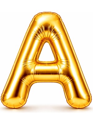 Eng Parti Dünyası A Harfi - Gold Folyo Harf Balon 40 Inç