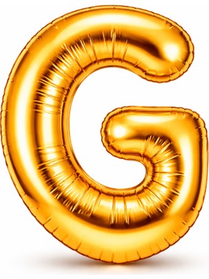 Eng Parti Dünyası G Harfi - Gold Folyo Harf Balon 40 Inç