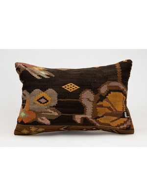 Kilim Wholesale El Yapımı Eski Kilimden Yapılmış Vintage Kırlent Kılıfı, Yün, 40X60 cm