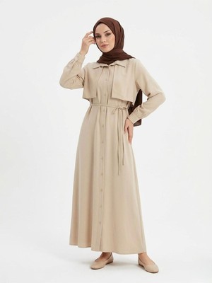 Miostil Aller Detay Patlı Elbise-Taş