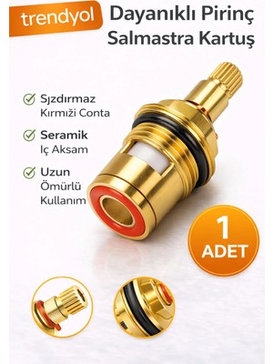 DESIPHON Salmastra Musluk Içi Aç Kapa Seramik Milli Pirinç Gövde Musluk Kartuşu Yedek Parça Dayanıklı