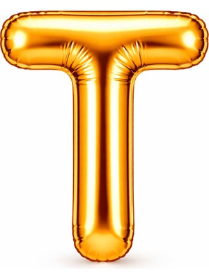 Eng Parti Dünyası T Harfi - Gold Folyo Harf Balon 40 Inç