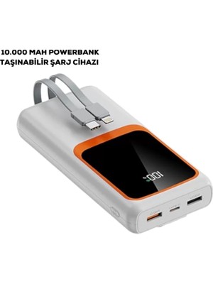 10000 Mah Taşınabilir Şarj Cihazı – Hızlı Şarj, Hafif ve Dayanıklı Tasarım Veralya Tech