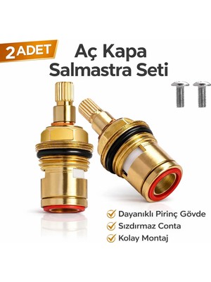DESIPHON 2 Adet Aç Kapa Ara Musluk Taharet Musluğu Iç Salmastra Pirinç Gövde Sızdırmaz Conta