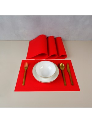 Maxstyle Serene Scarlet 4 Parça Amerikan Servis 30X45 cm