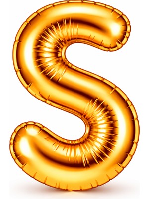 Eng Parti Dünyası S Harfi - Gold Folyo Harf Balon 40 Inç