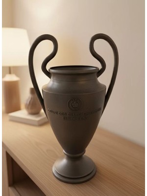 Füme Kupa 25CM Uefa Model Dekoratif Ödül Biblosu Veralya Tech