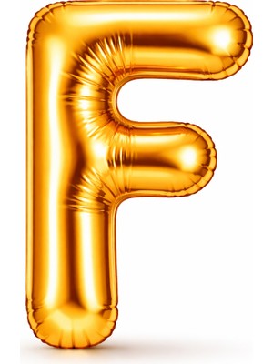 Eng Parti Dünyası F Harfi - Gold Folyo Harf Balon 40 Inç