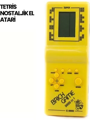 Klasik Gameboy Tetris Oyunu – Taşınabilir Pil ile Çalışan Retro El Konsolu Veralya Tech