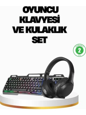 HN01 Kulaklık + PG-8018 Oyuncu Klavyesi Set Veralya Tech