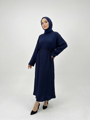 Miostil Örme Elbise-Lacivert