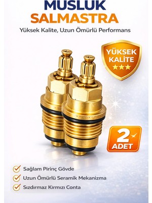 DESIPHON 2 Adet Musluk Içi Salmastra Musluk Göbeği Pirinç Gövde Contalı Musluk Tamir Yedek Parça