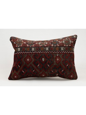 Kilim Wholesale El Yapımı Eski Kilimden Yapılmış Vintage Kırlent Kılıfı, Yün, 40X60 cm