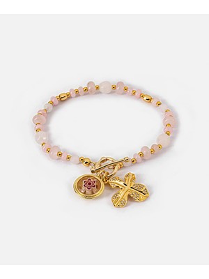 İpekyol Karma Taşlı Çiçekli Bileklik IS1260061034265