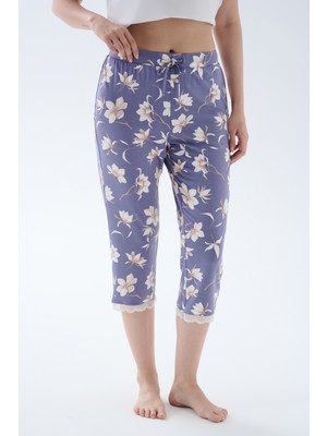 Hays Kadın Viskoz Dantel Detaylı Midi Pijama Altı
